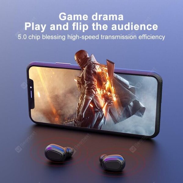 L21 Bluetooth Earphone Wireless Earbuds 5.0 TWS Headsets Dual Earbuds Bass Sound for Huawei Xiaomi iPhone Samsung Mobile Phones – Bild 4