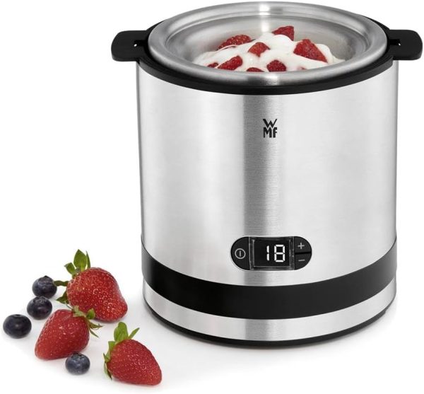 WMF Küchenminis 3in1 Eismaschine, Ice Maker für Frozen Joghurt, Sorbet und Eiscreme, Gefrierbehälter 300 ml, 30-Minuten-Time, Frozen Joghurtmaschine – Bild 7