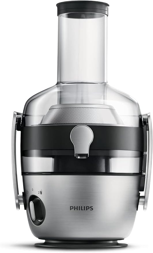 Philips 3000 Series Entsafter – XXL-Einfüllschacht, FibreBoost-Technologie, QuickClean, 2L Kapazität, 1100W leistungsstarker Motor für frischen & fruchtfleischreichen Saft (HR1921/20)