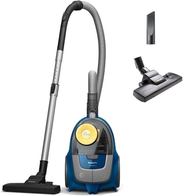 Philips PowerPro Compact Staubsauger – Leicht, Kabellos und Beutellos, 900 W Saugleistung, TriActive Düse Für Hartböden und Teppich, Allergy H13 HEPA-Filter, PowerCyclone 5 Technologie (FC9332/09) – Bild 4