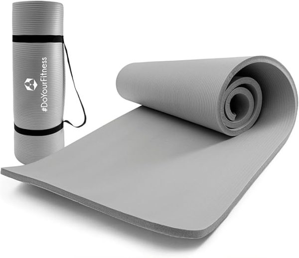 #DoYourFitness Fitnessmatte rutschfest | 183x61cm oder XXL 190x100cm | 0,8-2cm hoch | Gelenkschonende Gymnastikmatte | Yogamatte | Einsteiger und Fortgeschrittene | Indoor/Outdoor geeignet – Bild 2