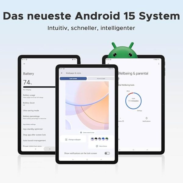 DOOGEE T36 Android 15 Tablet 12 Zoll – 2025 Neues Tablet mit Tastatur/Stift/Maus/Hülle, 32 GB + 256 GB/2 TB, 4G LTE, 8800 mAh, 90 Hz Octa-Core – Bild 3