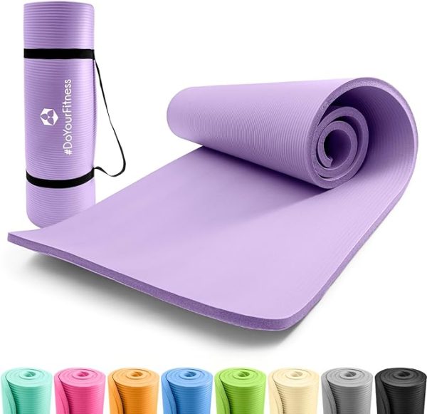 #DoYourFitness Fitnessmatte rutschfest | 183x61cm oder XXL 190x100cm | 0,8-2cm hoch | Gelenkschonende Gymnastikmatte | Yogamatte | Einsteiger und Fortgeschrittene | Indoor/Outdoor geeignet – Bild 4