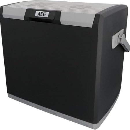 AEG Automotive Thermoelektrische Kühlbox KK 28 Liter, 12/230 Volt für Auto und Steckdose, schwarz