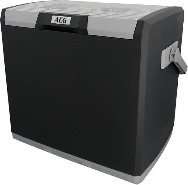 AEG Automotive Thermoelektrische Kühlbox KK 28 Liter, 12/230 Volt für Auto und Steckdose, schwarz