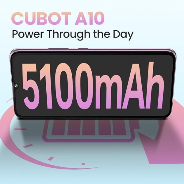 CUBOT A10 Handy Ohne Vertrag, 12(4+8) GB+128GB/1TB, Android 14 Smartphone Günstig, 6.56 Zoll HD+/90Hz Bildschirm, 48MP+16MP Kamera, 5100mAh, Dual SIM 4G Simlockfreie Handys, Face ID/GPS/OTG – Bild 5