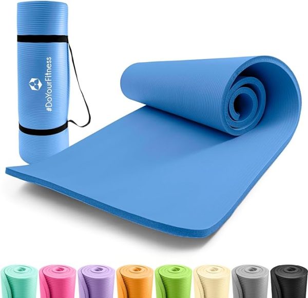 #DoYourFitness Fitnessmatte rutschfest | 183x61cm oder XXL 190x100cm | 0,8-2cm hoch | Gelenkschonende Gymnastikmatte | Yogamatte | Einsteiger und Fortgeschrittene | Indoor/Outdoor geeignet – Bild 8
