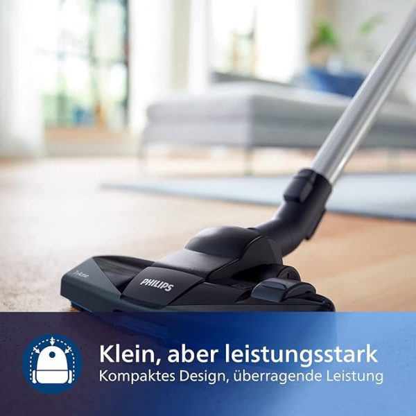 Philips PowerPro Compact Staubsauger – Leicht, Kabellos und Beutellos, 900 W Saugleistung, TriActive Düse Für Hartböden und Teppich, Allergy H13 HEPA-Filter, PowerCyclone 5 Technologie (FC9332/09) – Bild 6