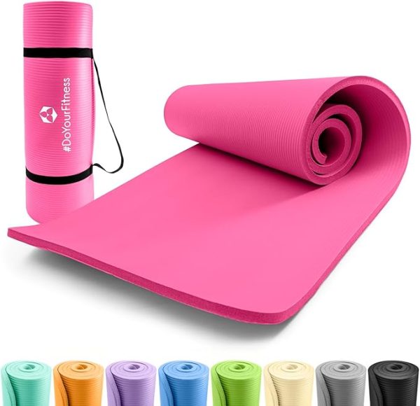 #DoYourFitness Fitnessmatte rutschfest | 183x61cm oder XXL 190x100cm | 0,8-2cm hoch | Gelenkschonende Gymnastikmatte | Yogamatte | Einsteiger und Fortgeschrittene | Indoor/Outdoor geeignet – Bild 7