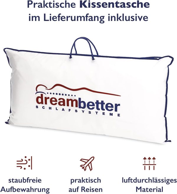 FMP Matratzenmanufaktur Orthopädisches Nackenstützkissen viscoelastisches Kissen, Visco Kopfkissen, Kissen, Nackenkissen 8,5 cm hoch, weiß – Bild 8