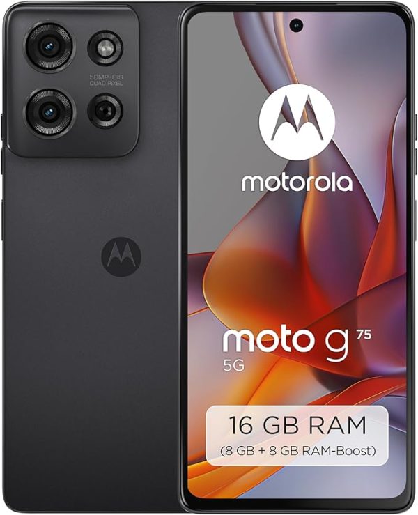 Motorola Moto g75 5G Smartphone (Robustes 6,78"-Display Dank Corning Gorilla Glass 5, 8/256 GB, 50-MP-Kamera, widerstandsfähig, extrem temperaturbeständig) Succulent Green, inkl. Schutzcover – Bild 6