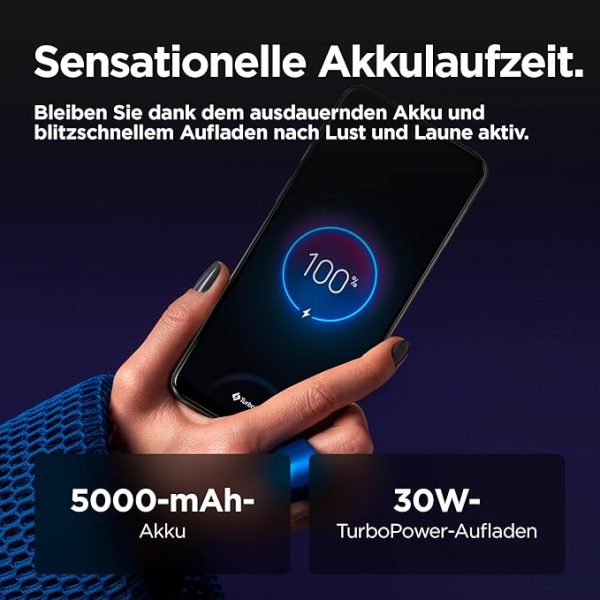 Motorola Moto g75 5G Smartphone (Robustes 6,78"-Display Dank Corning Gorilla Glass 5, 8/256 GB, 50-MP-Kamera, widerstandsfähig, extrem temperaturbeständig) Succulent Green, inkl. Schutzcover – Bild 14
