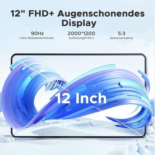 DOOGEE T36 Android 15 Tablet 12 Zoll – 2025 Neues Tablet mit Tastatur/Stift/Maus/Hülle, 32 GB + 256 GB/2 TB, 4G LTE, 8800 mAh, 90 Hz Octa-Core – Bild 4