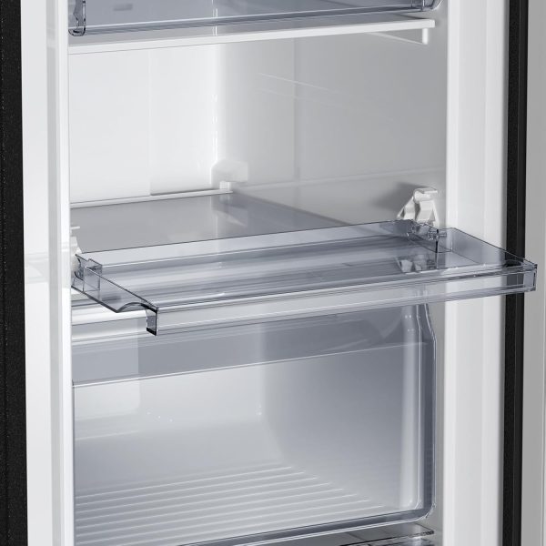 CHiQ FSD166NE4E Gefrierschrank 166 L, No Frost Technologie, Wechselbarer Türanschlag, Schwarzer Edelstahl, 144cm Höhe [Energieklasse E] – Bild 5