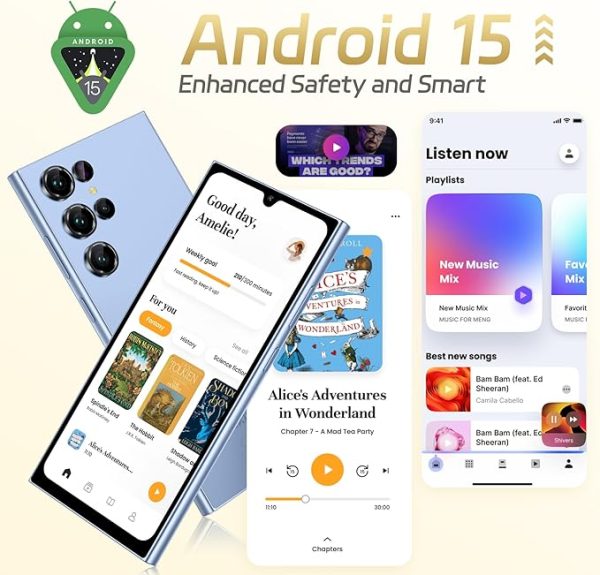 OUKITEL C61 Android 15 Smartphone Ohne Vertrag, 16GB+128GB /1TB Handy Ohne Vertrag, 6,88 Zoll 90Hz Bildschirm 5150mAh Handy Günstig, 13MP+5MP, 4G Dual SIM Simlockfreie Handys/Fingerabdruck/OTG/Face ID – Bild 10
