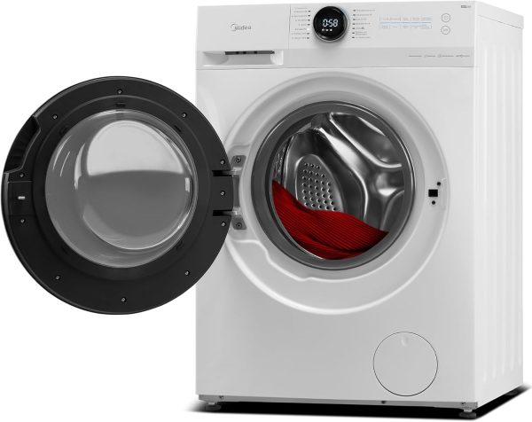 Waschmaschine/8KG /Energieeffizienzklasse A/Mengenautomatik/Steam Care/Nachlegefunktion / 1400 U/min/Zeitsparen - Turbo/nur 48 cm tief/APP-Steuerung, AquaStop, Weiß [Energieklasse A] – Bild 2