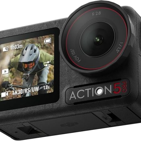 DJI Osmo Action 5 Pro Standard Combo, wasserdichte Kamera mit 1/1,3“ Sensor, 4K/120fps Video, Motivverfolgung, Stabilisierung, Dual OLED Touchscreens, Action Kamera 4K Ideal für Sport, Vlog