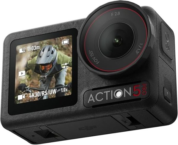 DJI Osmo Action 5 Pro Standard Combo, wasserdichte Kamera mit 1/1,3“ Sensor, 4K/120fps Video, Motivverfolgung, Stabilisierung, Dual OLED Touchscreens, Action Kamera 4K Ideal für Sport, Vlog