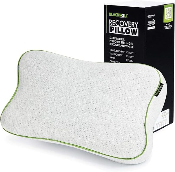 BLACKROLL® Recovery Pillow (50 x 30 cm), Kopfkissen für erholsamen Schlaf, ergonomisches Kissen mit Travel Bag für Reisen, Nackenkissen aus Viscose Memory Schaum, Made in Germany – Bild 2