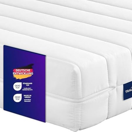 Traumnacht Easy Comfort Rollmatratze Öko-Tex Zertifiziert, Härtegrad 4 (fest) 90 x 200 cm, Höhe 13 cm, produziert nach deutschem Qualitätsstandard