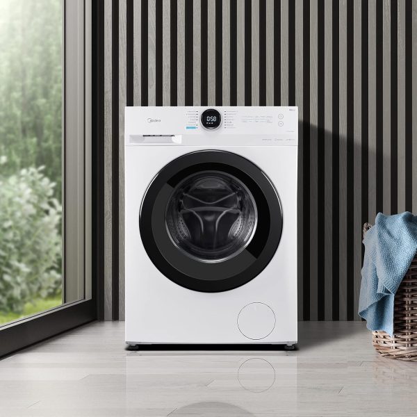 Waschmaschine/8KG /Energieeffizienzklasse A/Mengenautomatik/Steam Care/Nachlegefunktion / 1400 U/min/Zeitsparen - Turbo/nur 48 cm tief/APP-Steuerung, AquaStop, Weiß [Energieklasse A] – Bild 7