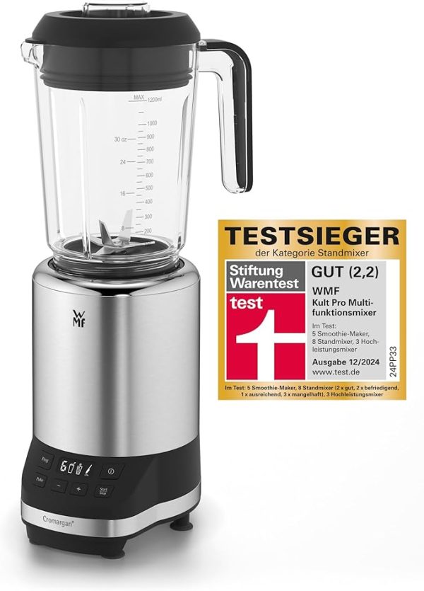 WMF Kult Pro Multifunktionsmixer Hochleistungsmixer, 30.000 U/min, Smoothie Maker, Standmixer, Ice-Crush Funktion, 4 Mixbehälter inkl. ToGo-Verschluss – Bild 3