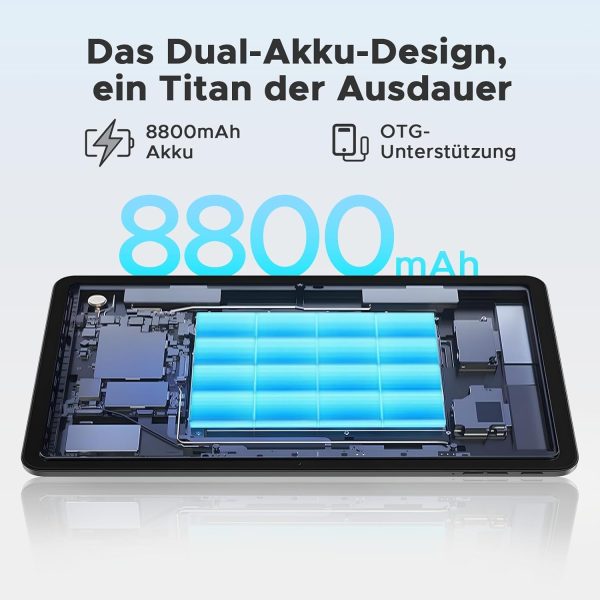 DOOGEE T36 Android 15 Tablet 12 Zoll – 2025 Neues Tablet mit Tastatur/Stift/Maus/Hülle, 32 GB + 256 GB/2 TB, 4G LTE, 8800 mAh, 90 Hz Octa-Core – Bild 7