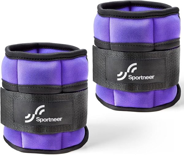 Sportneer Knöchelgewicht, Verstellbares Gewichte-Set am Knöchel, Handgelenkriemen am Handgelenk, 0,45 kg - 2,25 kg (pro Knöchel) / 0,9 kg - 4,5 kg (pro Paar), 2 Packungen – Bild 14