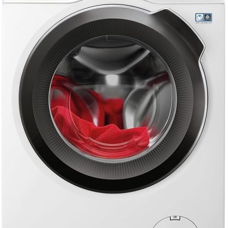 AEG Waschmaschine 8 kg, Serie 6000 ProSense: Mengenautomatik für automatische Anpassung von Waschdauer & Energieverbrauch, Startzeitvorwahl, Nachlegefunktion, Vollwasserschutz, 1400 U/min, L6AMZ48FL [Energieklasse A]