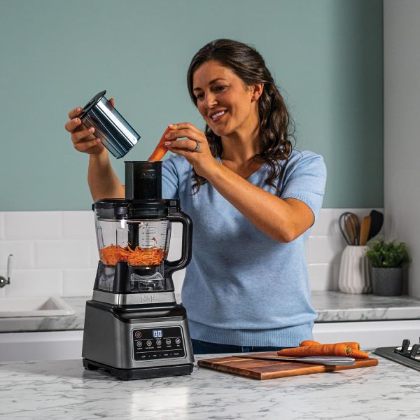 Ninja 3-in-1 Küchenmaschine & Mixer mit 5 Programmen: Mixen, Max Mixen, Hacken, Mischen, Pürieren, 1,8L Schüssel, 2,1L Krug, 700ml Becher, 1200W, spülmaschinenfest, Auto-iQ, Schwarz BN800EU – Bild 4