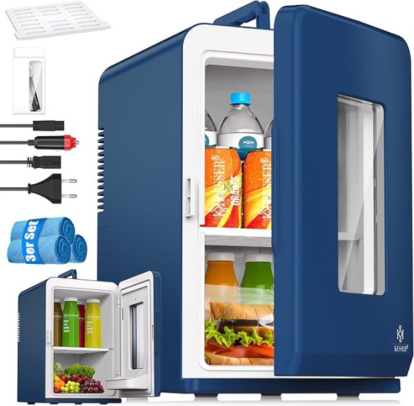 Heizfunktion Tragbarer AC DC 220-240V/12V Steckdose und Zigarettenanzünder Warmhaltebox, Thermobox Auto Büros Zimmer Camping Garten Rot [Energieklasse F] – Bild 7