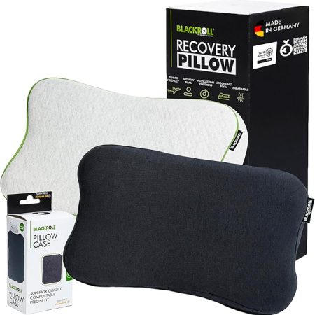 BLACKROLL® Recovery Pillow (50 x 30 cm), Kopfkissen für erholsamen Schlaf, ergonomisches Kissen mit Travel Bag für Reisen, Nackenkissen aus Viscose Memory Schaum, Made in Germany