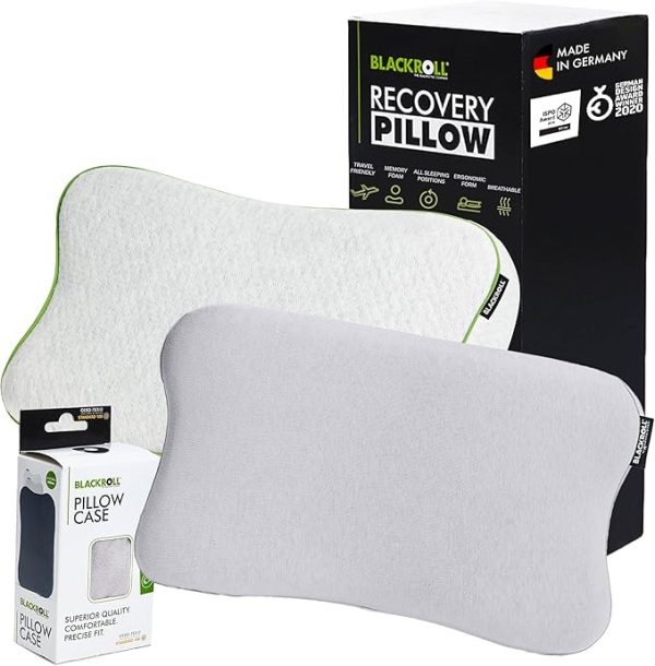 BLACKROLL® Recovery Pillow (50 x 30 cm), Kopfkissen für erholsamen Schlaf, ergonomisches Kissen mit Travel Bag für Reisen, Nackenkissen aus Viscose Memory Schaum, Made in Germany – Bild 3