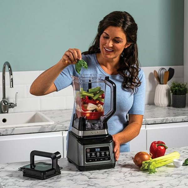 Ninja 3-in-1 Küchenmaschine & Mixer mit 5 Programmen: Mixen, Max Mixen, Hacken, Mischen, Pürieren, 1,8L Schüssel, 2,1L Krug, 700ml Becher, 1200W, spülmaschinenfest, Auto-iQ, Schwarz BN800EU – Bild 5