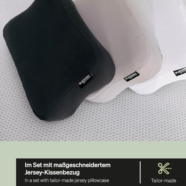 BLACKROLL® Recovery Pillow (50 x 30 cm), Kopfkissen für erholsamen Schlaf, ergonomisches Kissen mit Travel Bag für Reisen, Nackenkissen aus Viscose Memory Schaum, Made in Germany – Bild 11