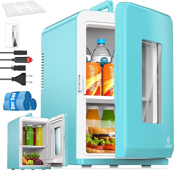 Heizfunktion Tragbarer AC DC 220-240V/12V Steckdose und Zigarettenanzünder Warmhaltebox, Thermobox Auto Büros Zimmer Camping Garten Rot [Energieklasse F] – Bild 4