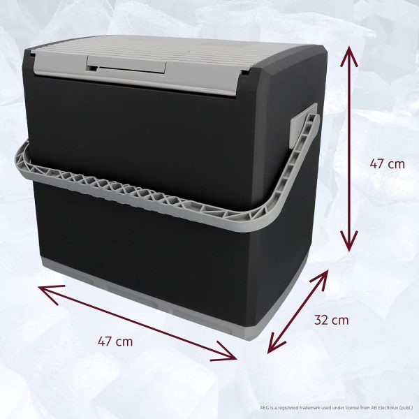 AEG Automotive Thermoelektrische Kühlbox KK 28 Liter, 12/230 Volt für Auto und Steckdose, schwarz – Bild 4