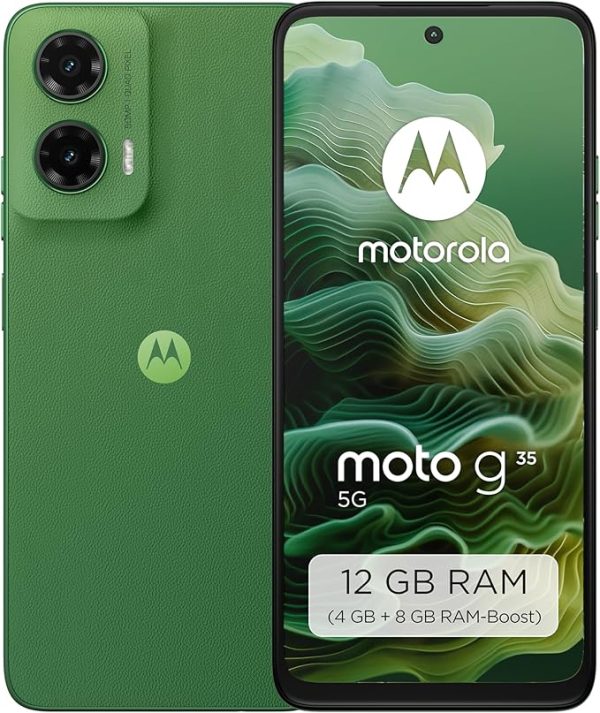 Motorola Moto g75 5G Smartphone (Robustes 6,78"-Display Dank Corning Gorilla Glass 5, 8/256 GB, 50-MP-Kamera, widerstandsfähig, extrem temperaturbeständig) Succulent Green, inkl. Schutzcover – Bild 9