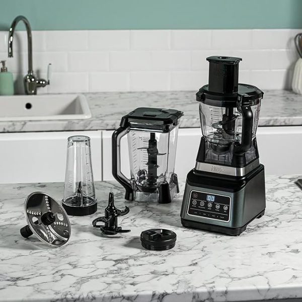 Ninja 3-in-1 Küchenmaschine & Mixer mit 5 Programmen: Mixen, Max Mixen, Hacken, Mischen, Pürieren, 1,8L Schüssel, 2,1L Krug, 700ml Becher, 1200W, spülmaschinenfest, Auto-iQ, Schwarz BN800EU – Bild 9