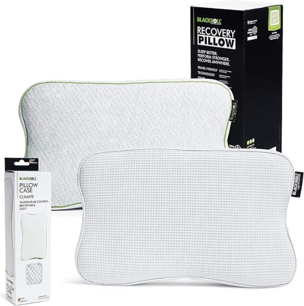 BLACKROLL® Recovery Pillow (50 x 30 cm), Kopfkissen für erholsamen Schlaf, ergonomisches Kissen mit Travel Bag für Reisen, Nackenkissen aus Viscose Memory Schaum, Made in Germany – Bild 4