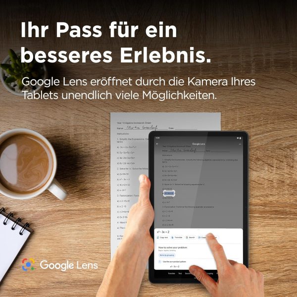 Lenovo Tab M11 Tablet | 11" WUXGA Touch Display | MediaTek Helio G88 | 4GB RAM | 128GB eMMC 5.1 | Android 14 | grün | inkl. Lenovo Tab Pen – Bild 6