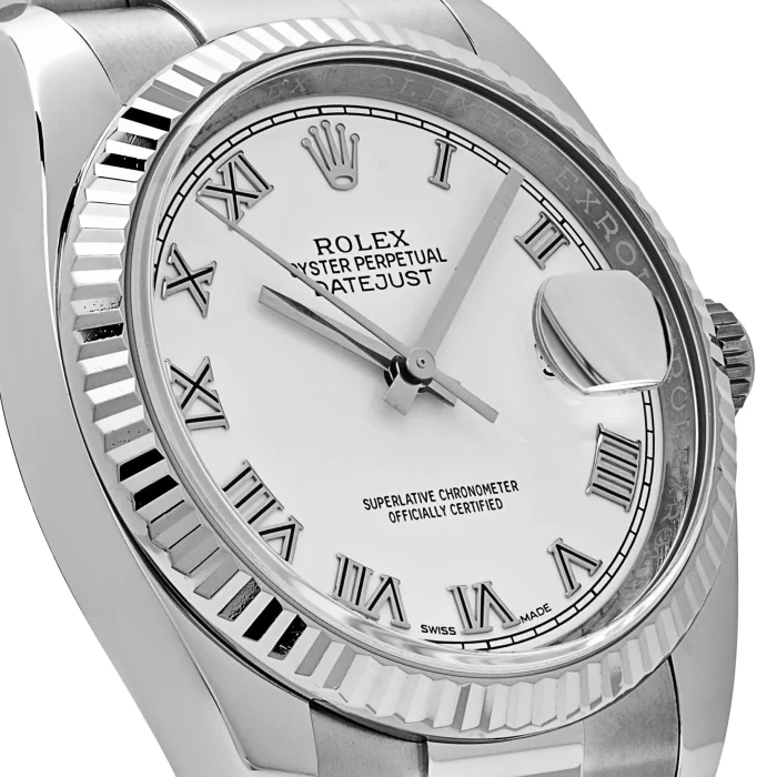 Rolex Datejust 116234 Stainless Steel and White Gold White Dial - 图片 4