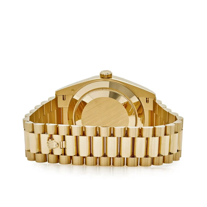 Rolex Day-Date 228238 Yellow Gold Black Baguette Diamond Dial - Image 7