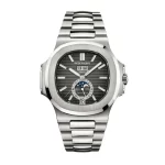 Patek Philippe Nautilus 5726/1A-001 'Tiffany & Co.' Annual Calendar Moon Phases Stainless Steel Grey Dial
