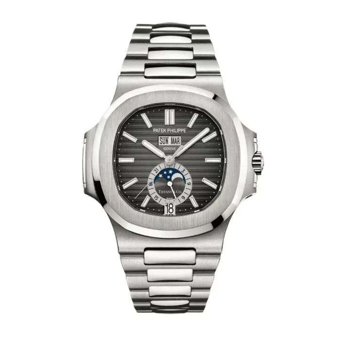 Patek Philippe Nautilus 5726/1A-001 'Tiffany & Co.' Annual Calendar Moon Phases Stainless Steel Grey Dial - 图片 1