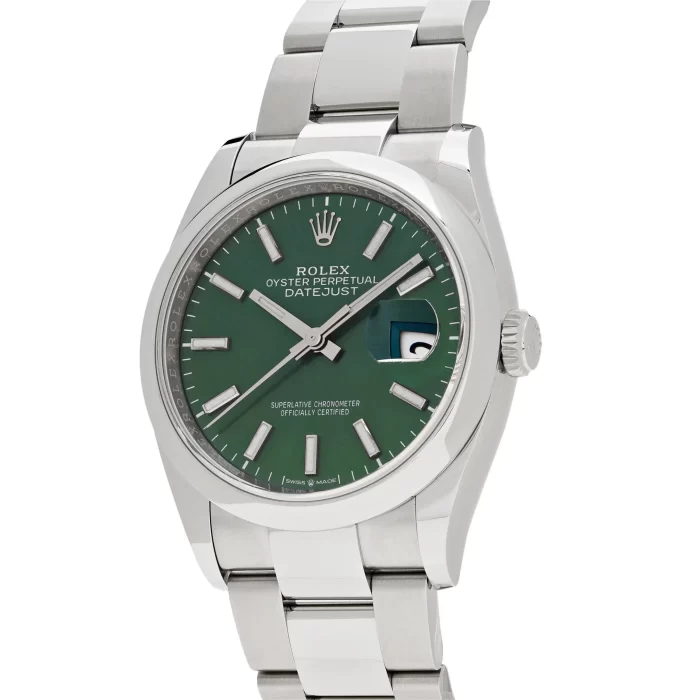 Rolex Datejust 126200 Stainless Steel Green Dial Oyster - 图片 2