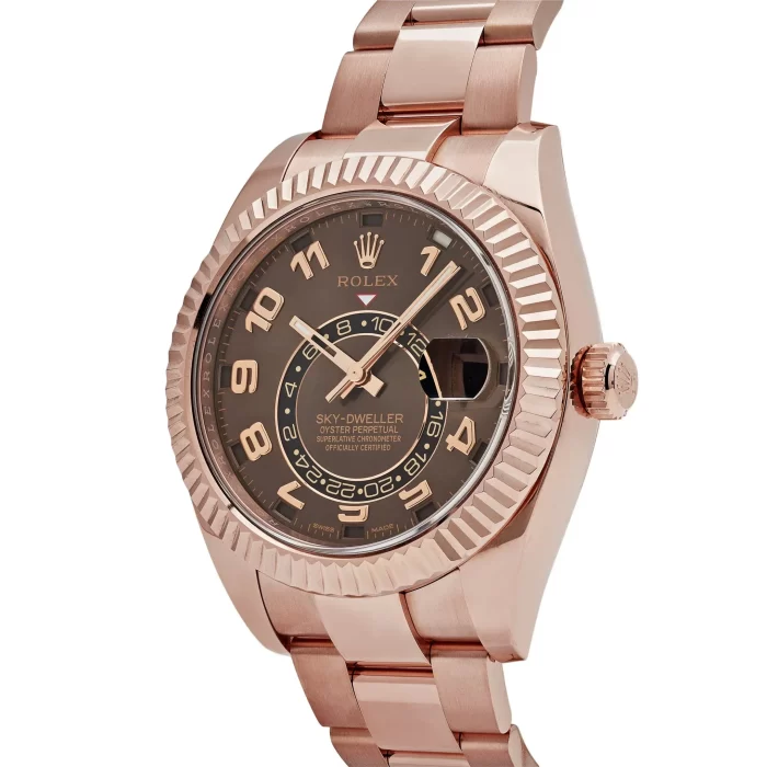 Rolex Sky-Dweller 326935 Rose Gold Chocolate Arabic Numeral Dial - 图片 6
