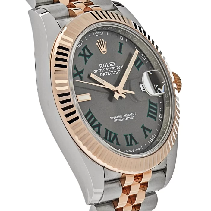 Rolex Datejust 126331 Rose Gold Stainless Steel Wimbledon Dial Jubilee - 图片 2