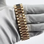 Rolex Day-Date 228348RBR Yellow Gold Green Roman Numeral Dial Diamond Bezel (2024) - 图片 7