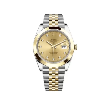 Rolex Datejust 126303 Stainless Steel Yellow Gold Champagne Diamond Dial Jubilee